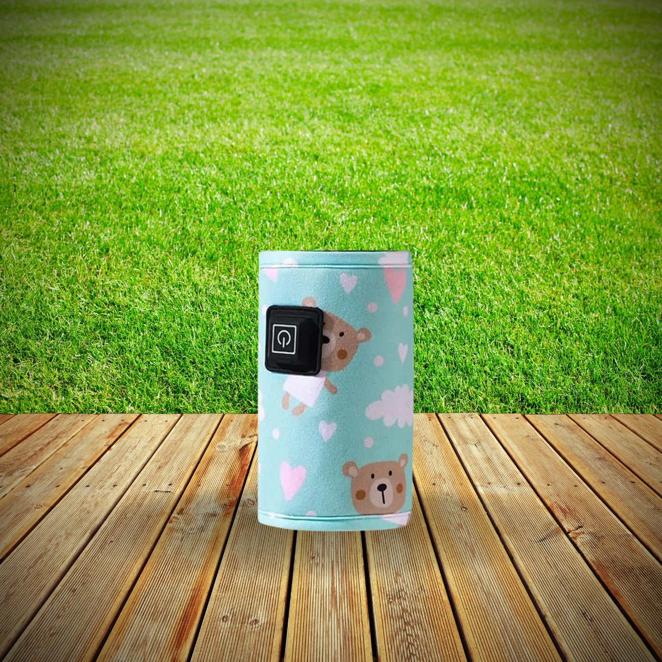 chauffe-biberon-voiture-animale-ours-vert