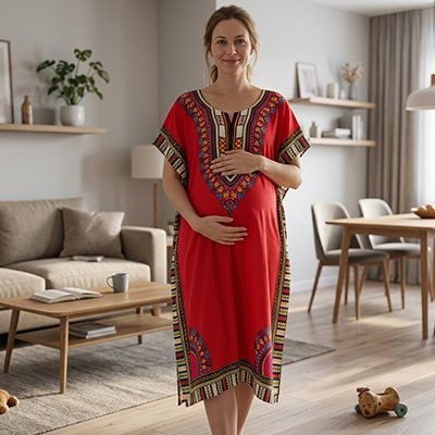 robe de grossesse rouge