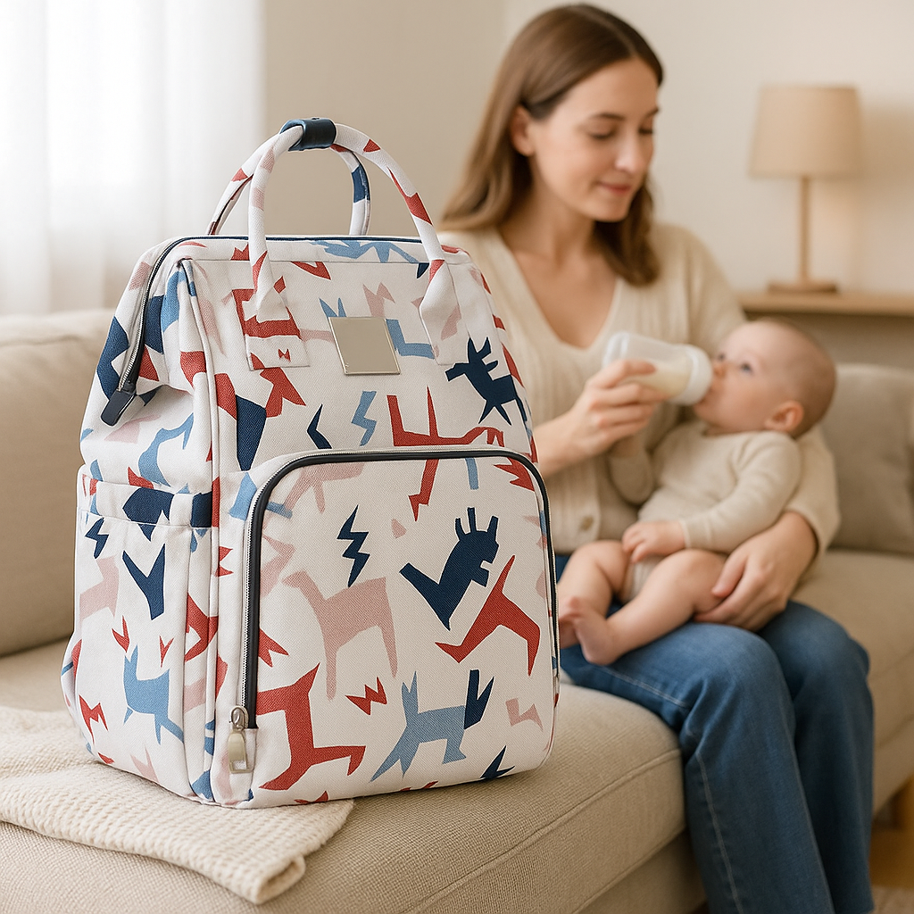 sac a langer fille poney roulant nourrir