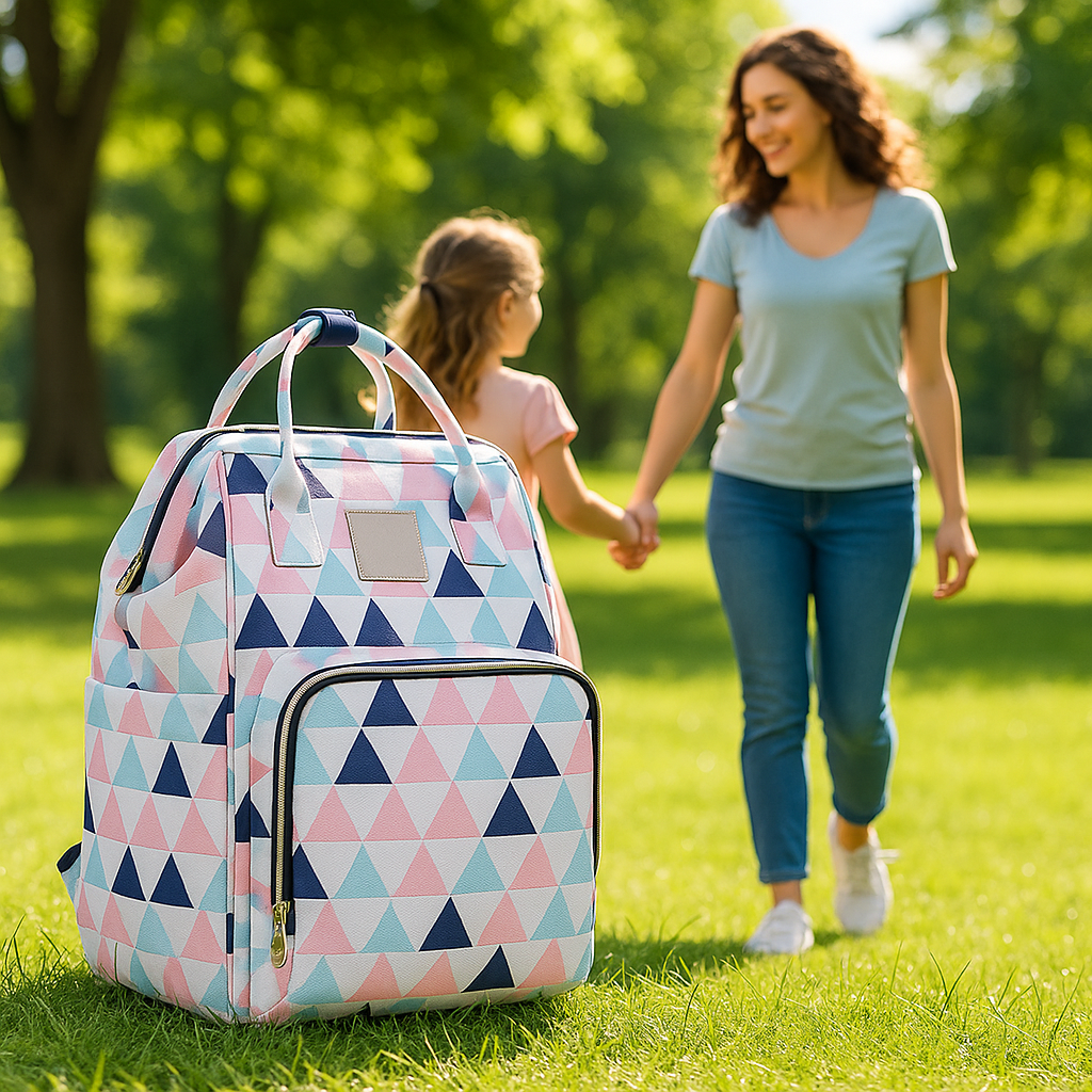 sac a langer fille geometrie triangle sortie