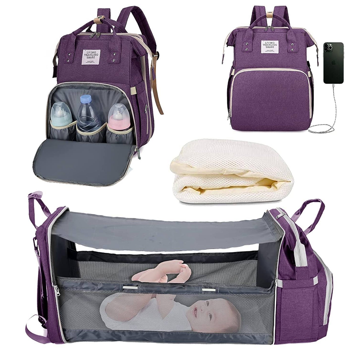 BabyNappy™ - Sac à langer portatif et berceau de voyage - Djimberry Bébé