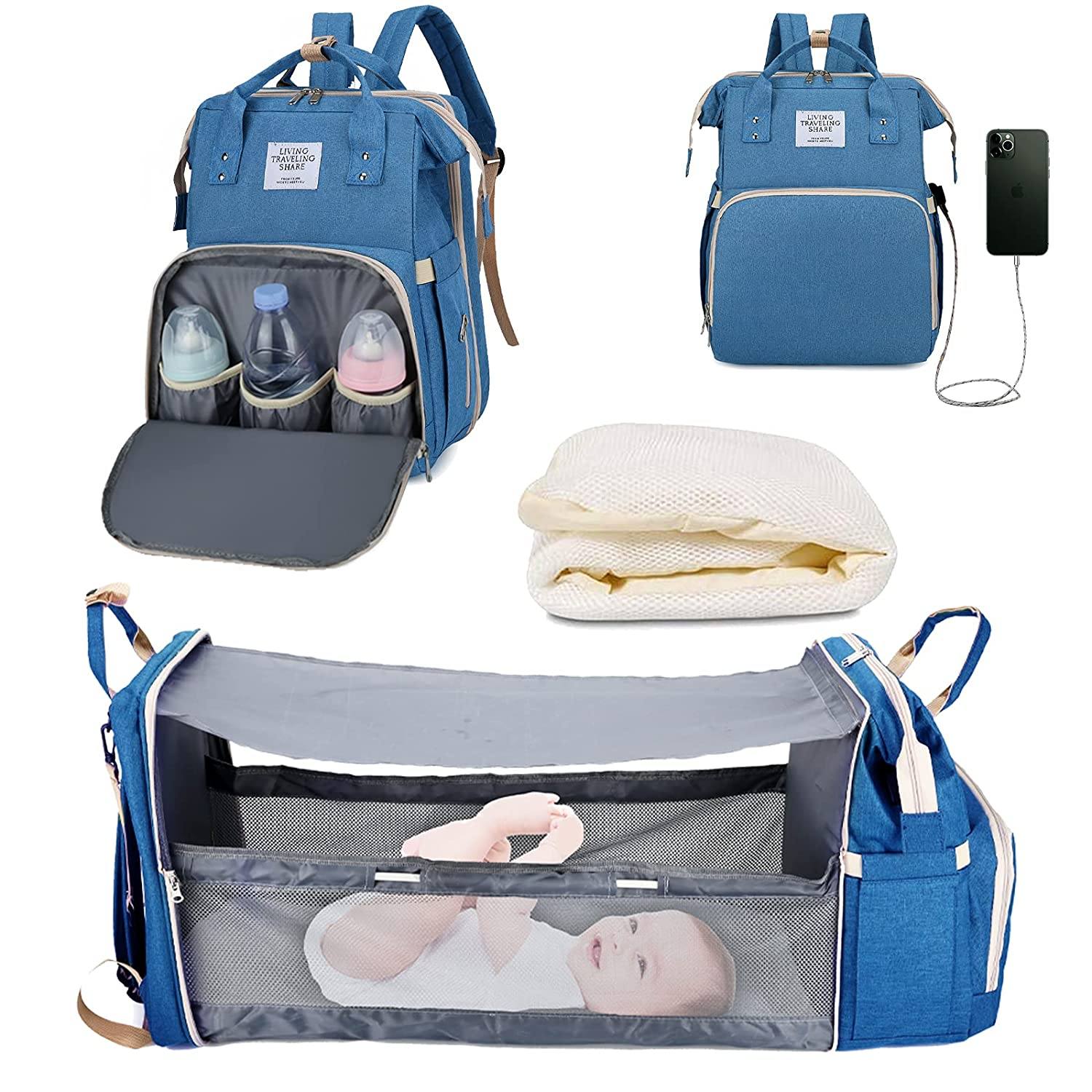 BabyNappy™ - Sac à langer portatif et berceau de voyage - Djimberry Bébé