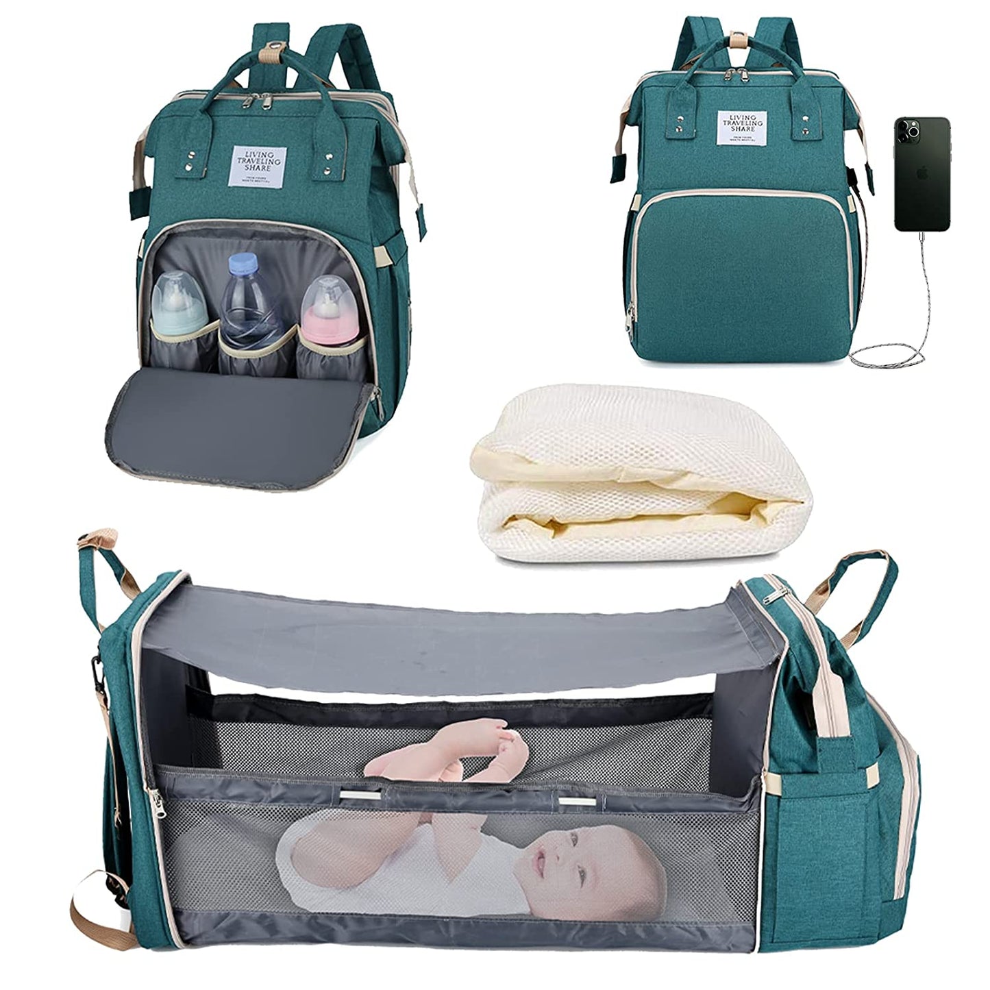 BabyNappy™ - Sac à langer portatif et berceau de voyage - Djimberry Bébé