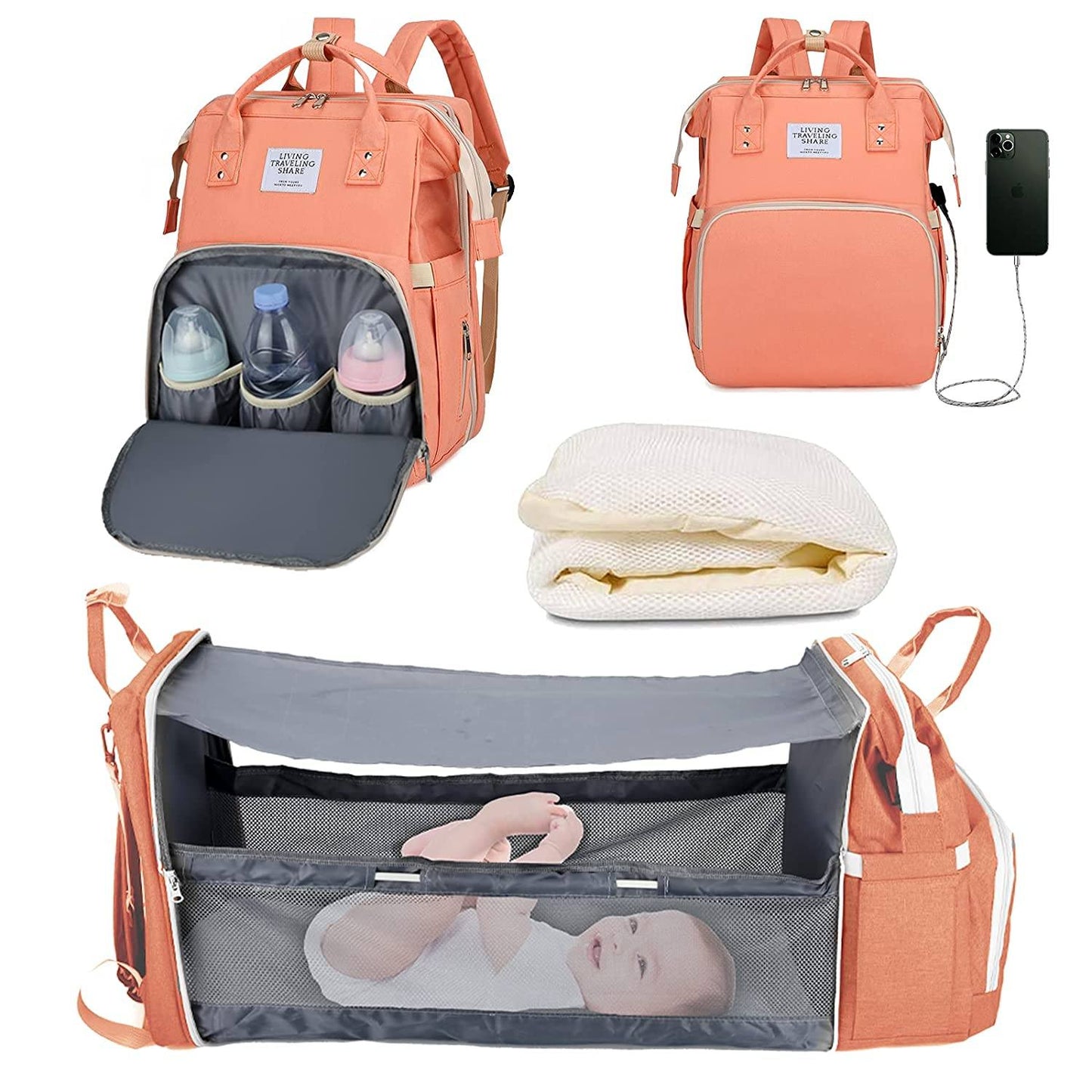 BabyNappy™ - Sac à langer portatif et berceau de voyage - Djimberry Bébé