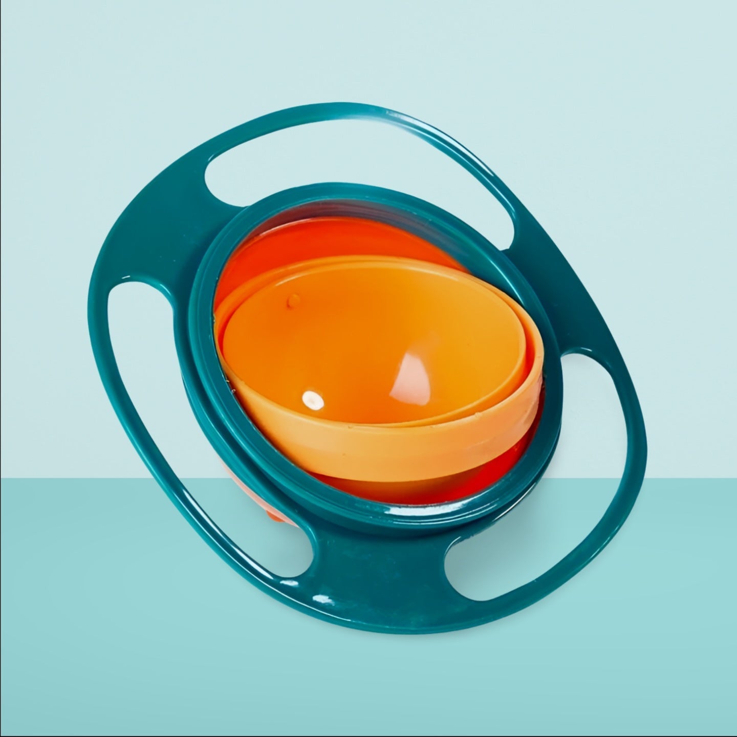 bol-bebe-gyroscopique-orange-vert