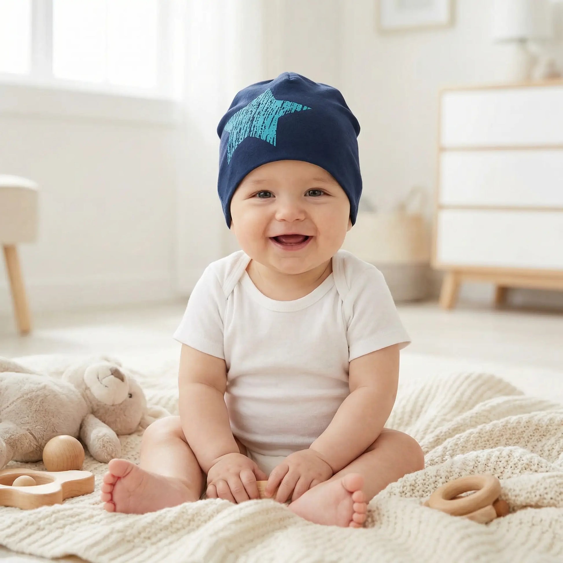 bonnet bébé marine