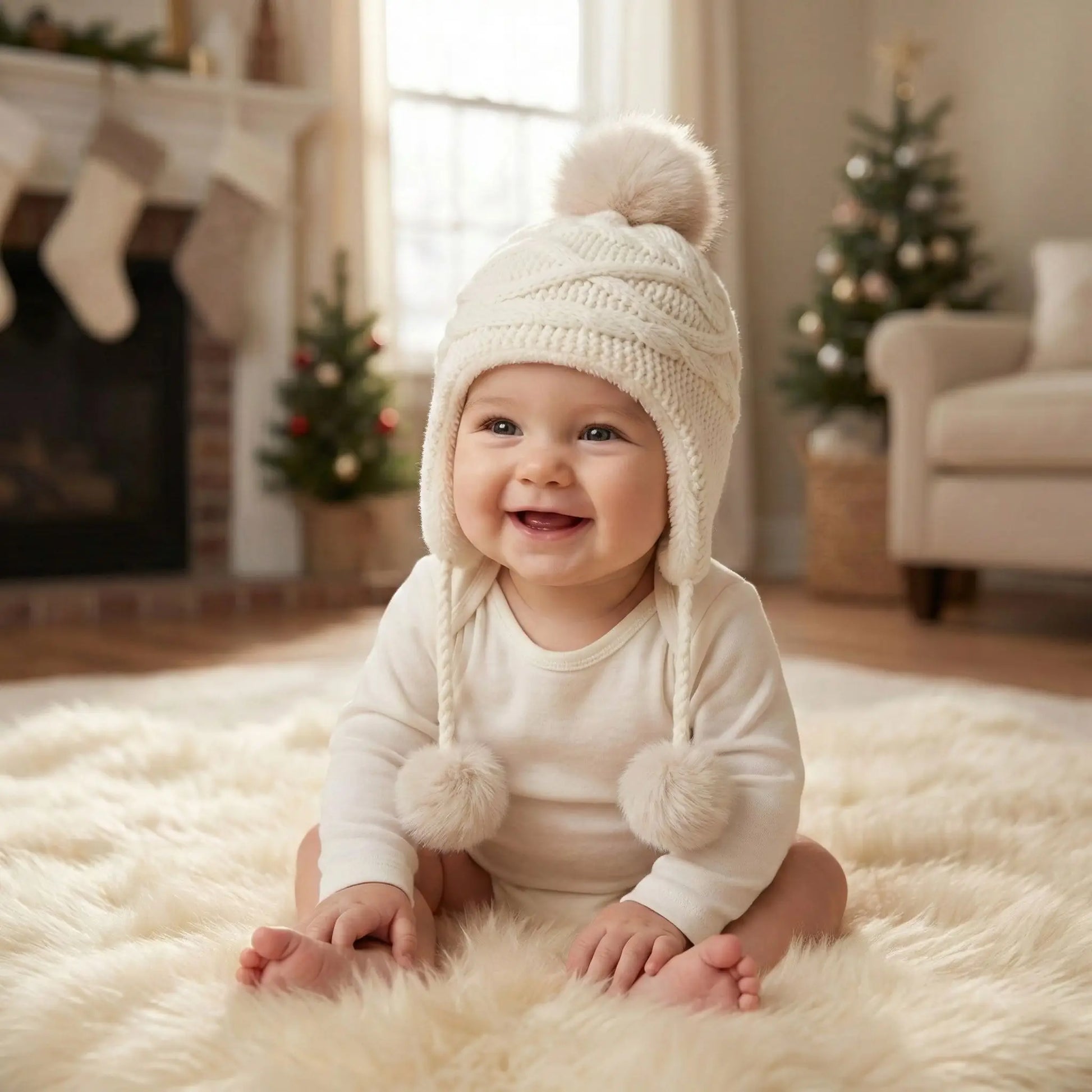bonnet bébé fille blanc