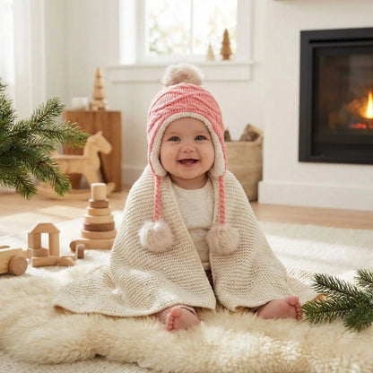 bonnet bébé fille rose