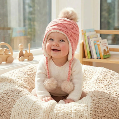 bonnet bébé fille rose