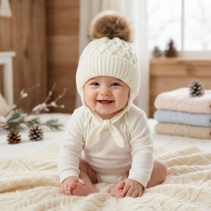 bonnet bébé fille blanc