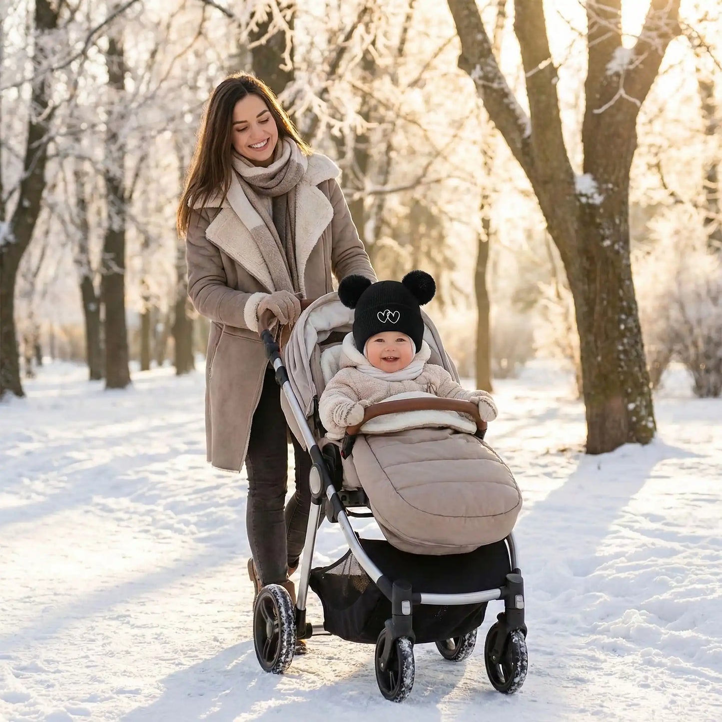 bonnet bébé fille hiver