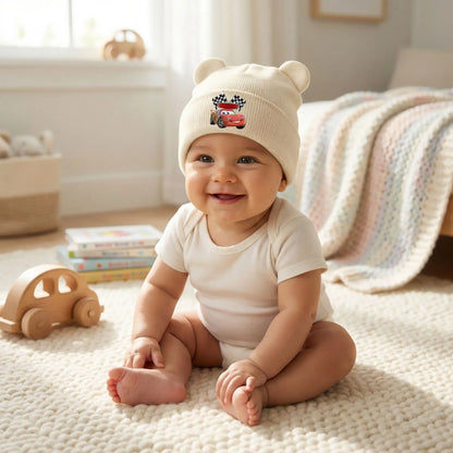 bonnet bebe garcon beige