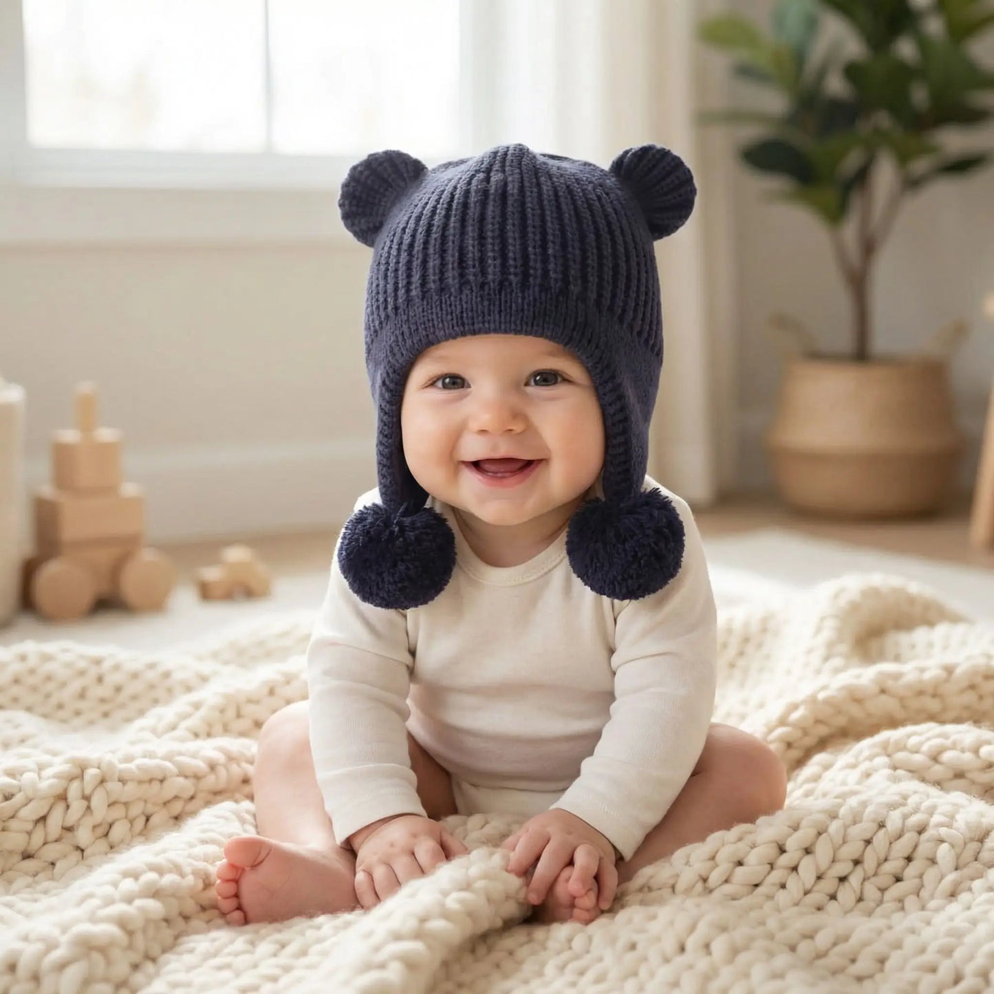 bonnet bebe garcon bleu