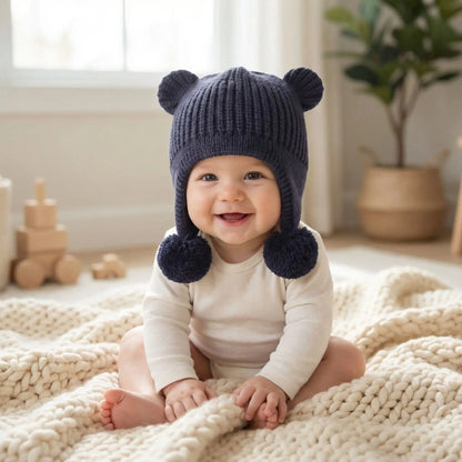 bonnet bebe garcon bleu