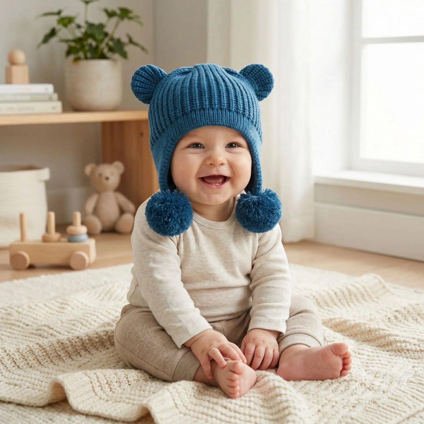 bonnet bebe garcon bleu