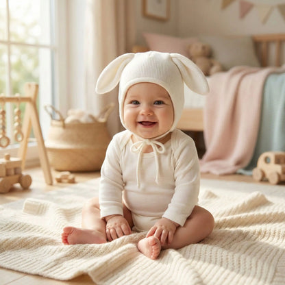 bonnet bebe garcon blanc