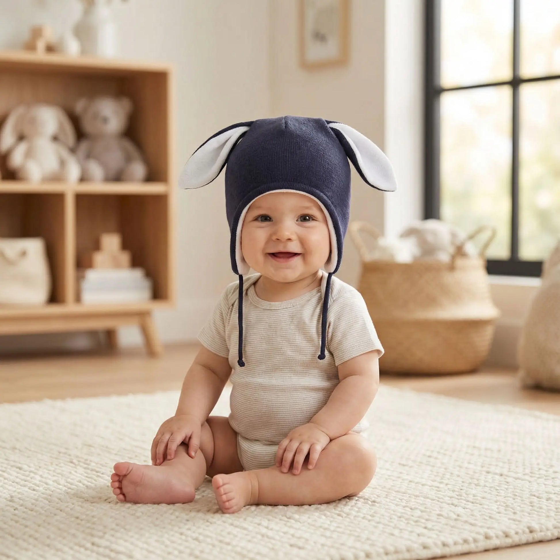 bonnet bebe garcon bleu