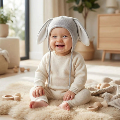 bonnet bebe garcon gris