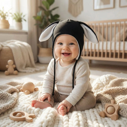 bonnet bebe garcon noir