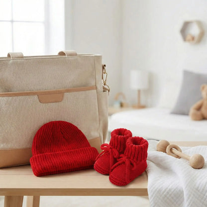 bonnet bebe naissance rouge