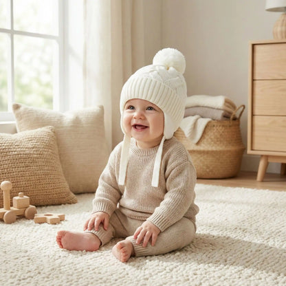 bonnet crochet pour bebe blanc