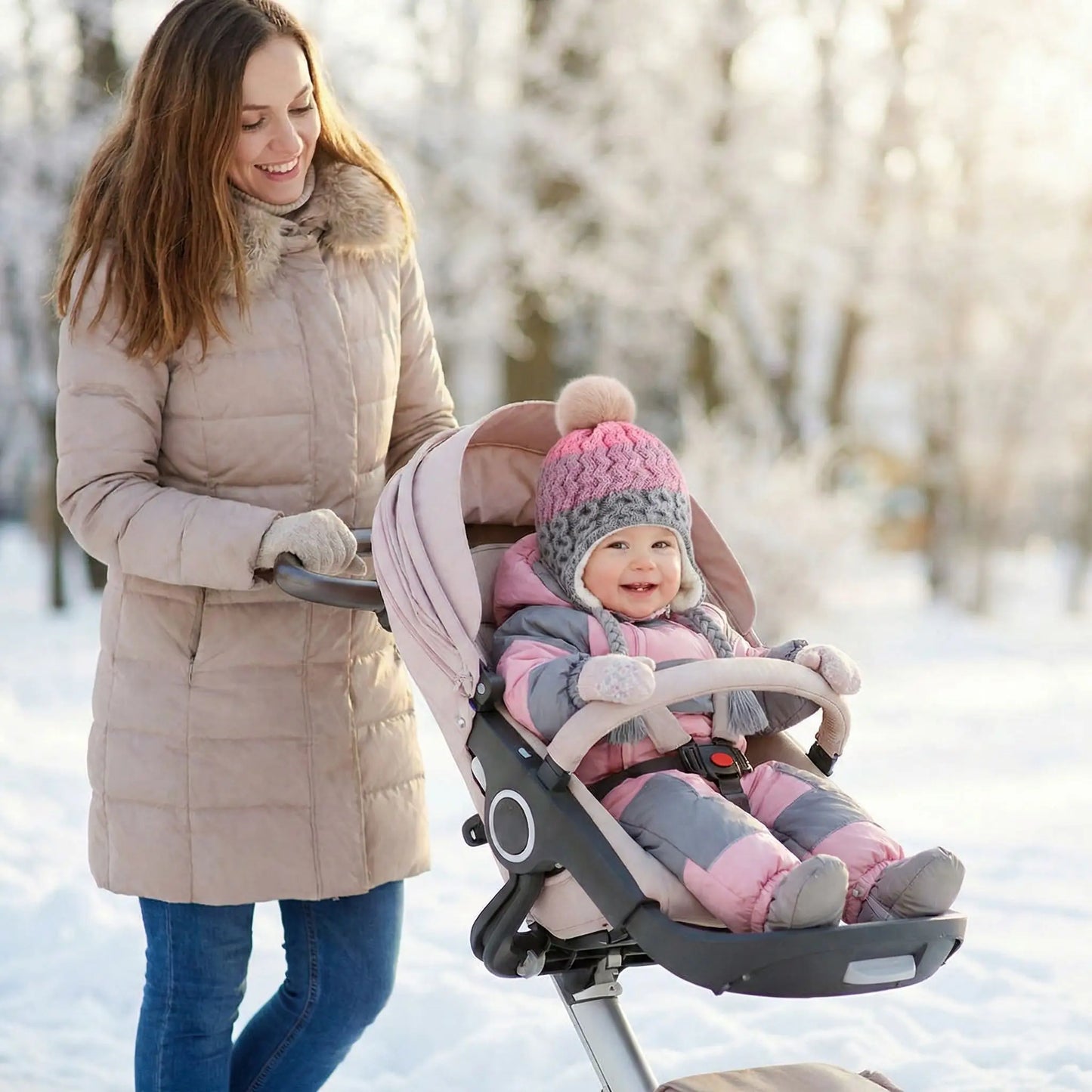 bonnet pour bebe au tricot hiver