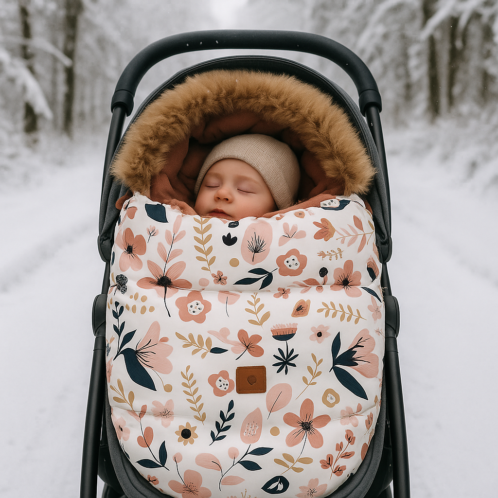 chanceliere pour poussette fleur