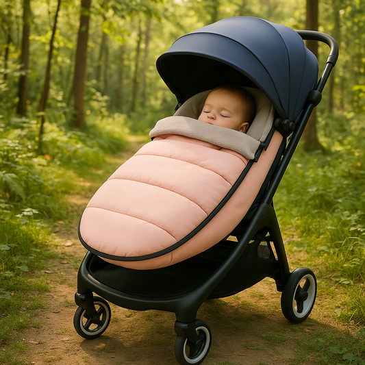 chanceliere pour poussette rose