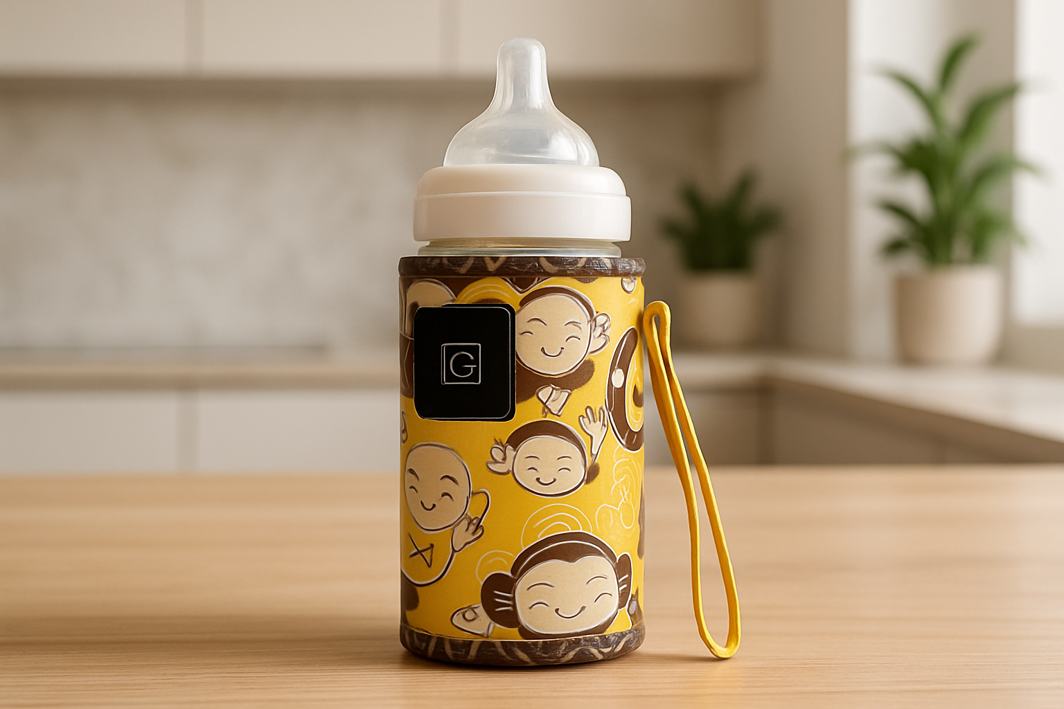 chauffe biberon voiture jaune