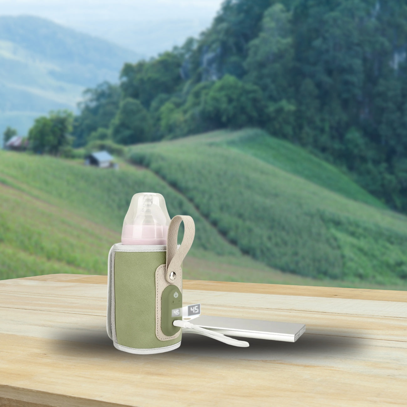 chauffe-biberon-nomade-embiance-vert-vert-batterie