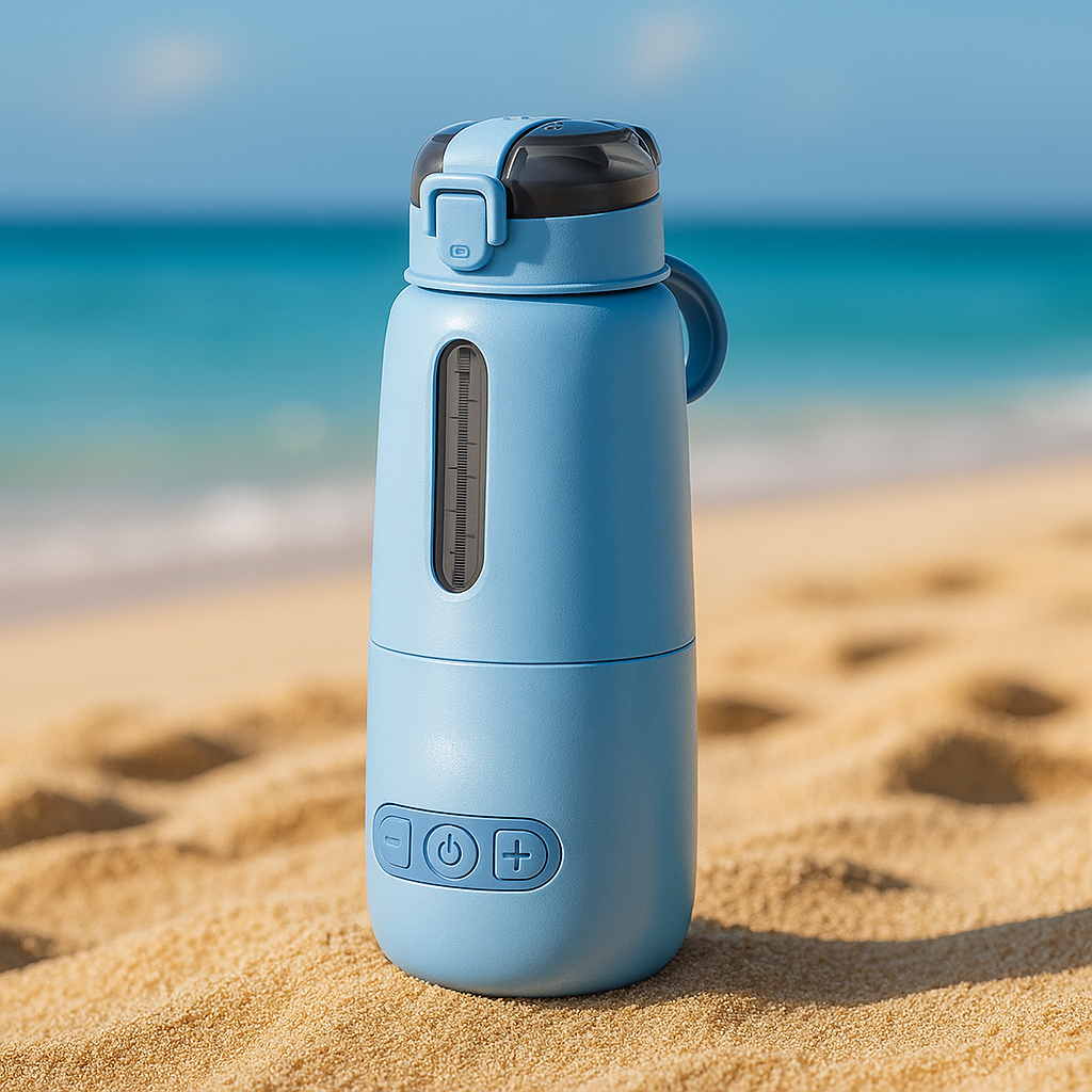 chauffe biberon nomade ti lait bleu