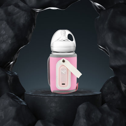 chauffe-biberon-portable-rose