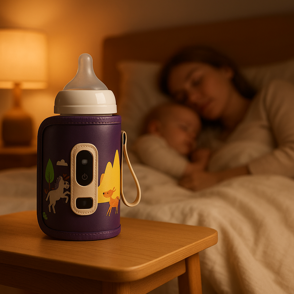 chauffe biberon voiture violet