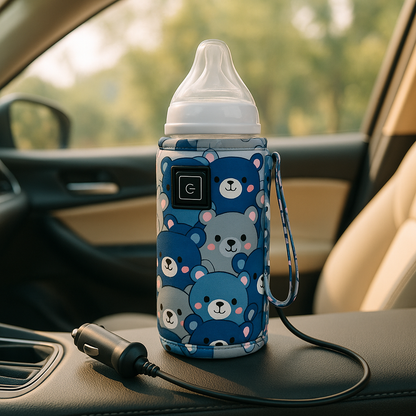 chauffe biberon voiture bleu