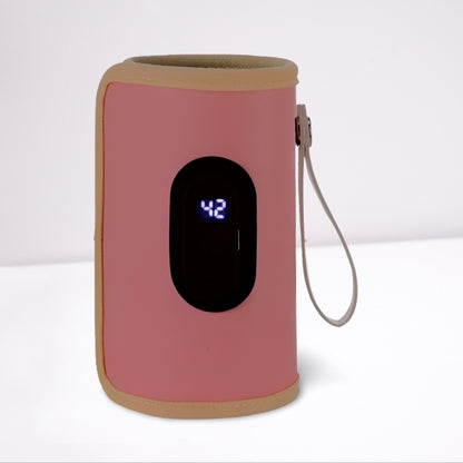 chauffe-biberon-voiture-portatif-rose