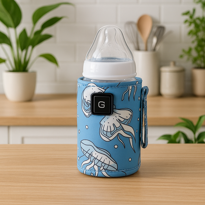 chauffe biberon voiture bleu