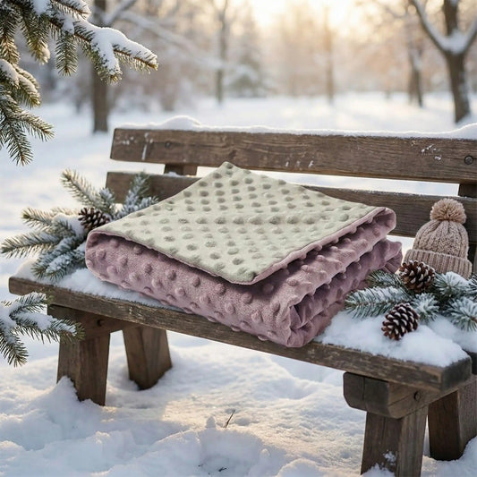 couverture bébé violet