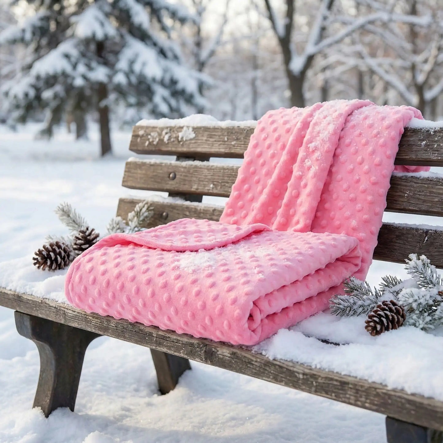 couverture bébé rose