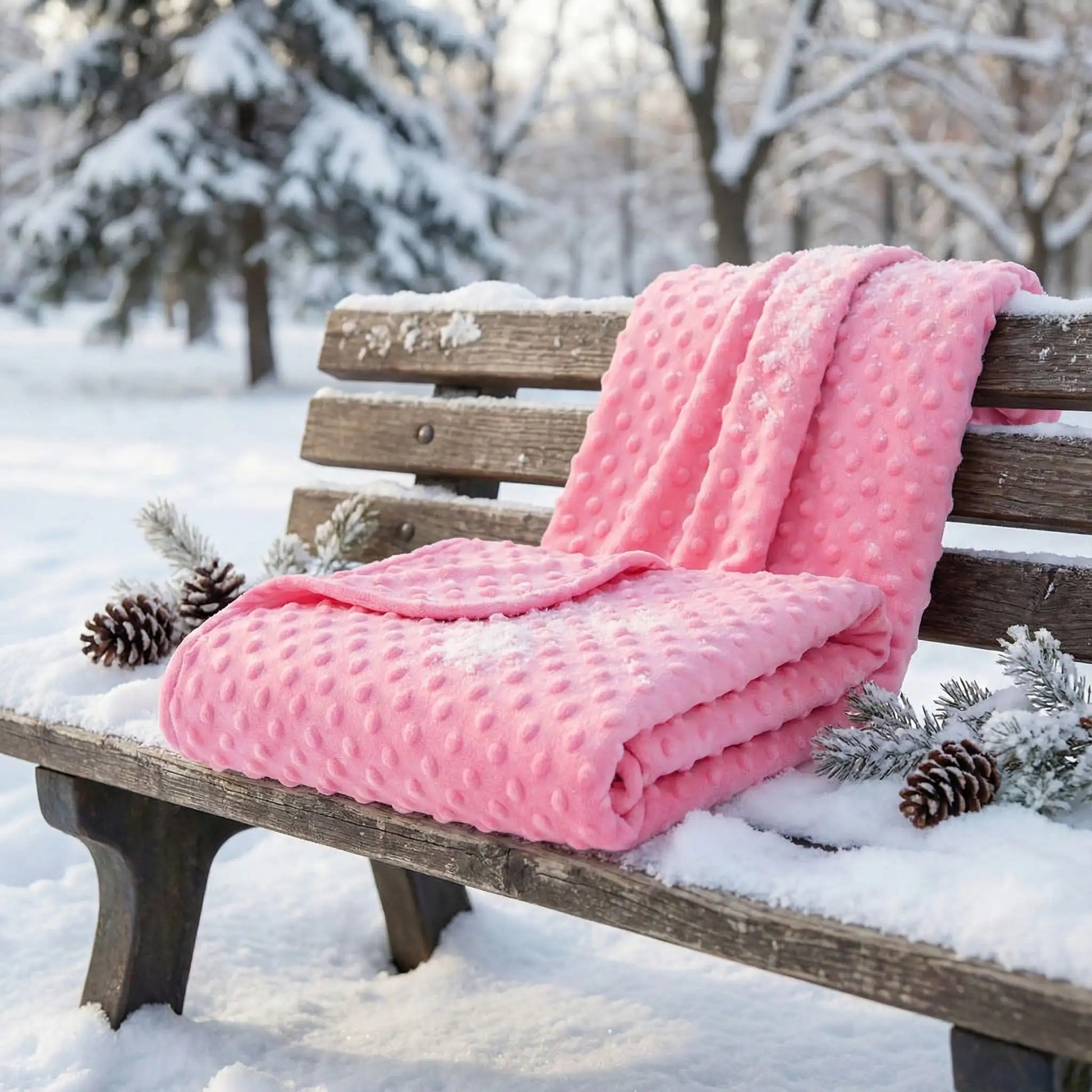 couverture bébé rose