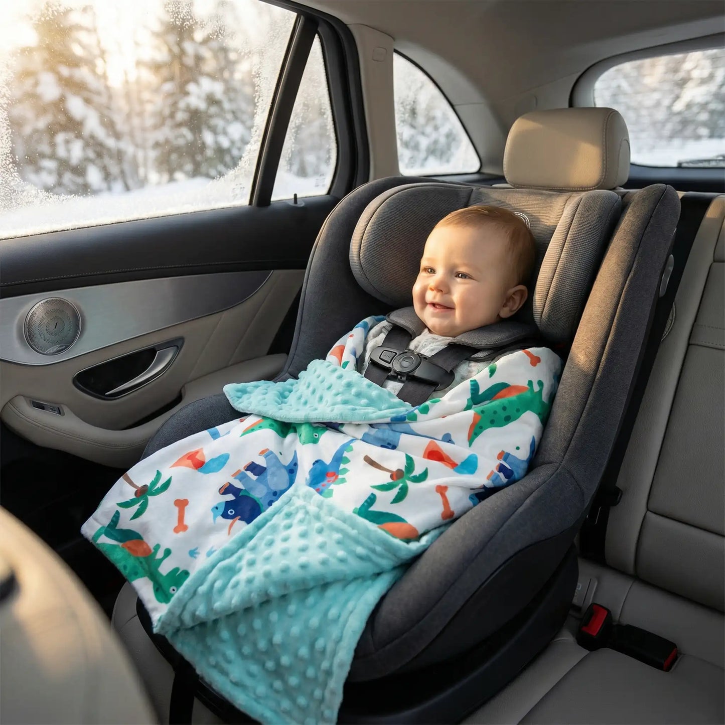 couverture bebe dinosaure