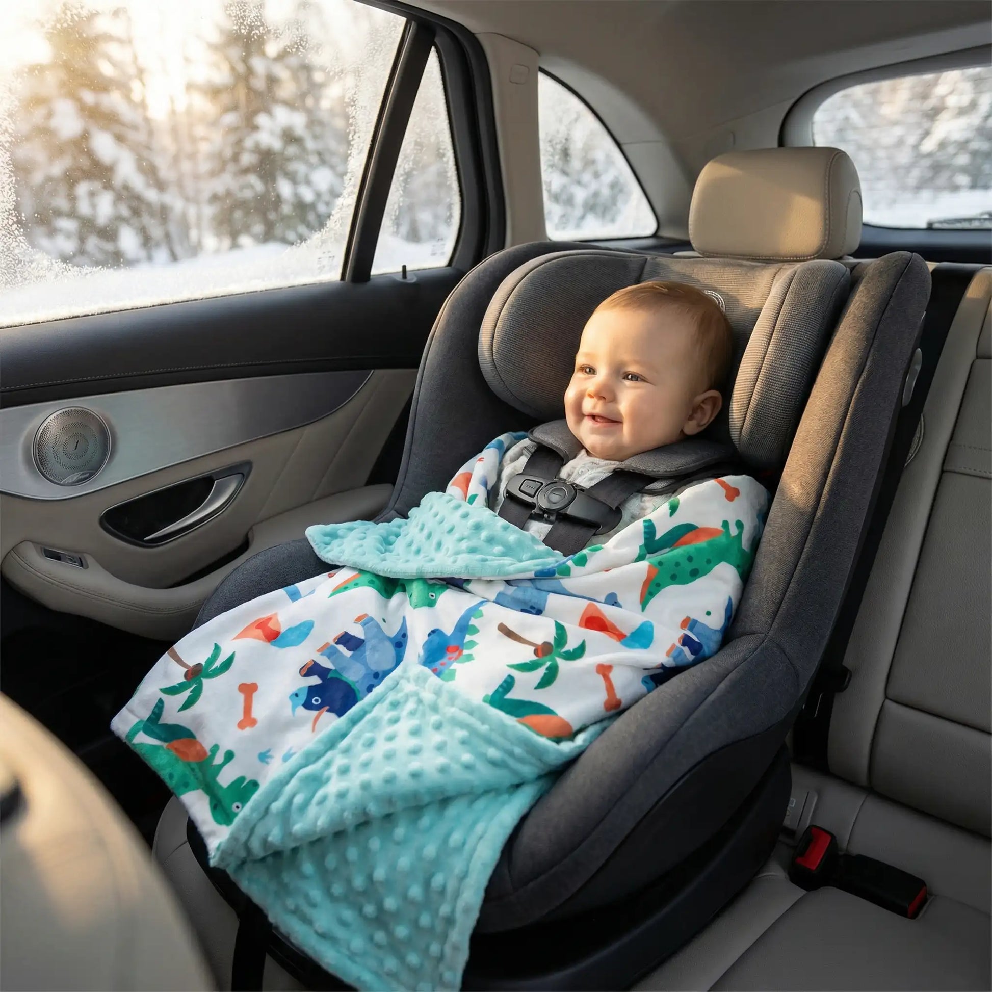 couverture bebe dinosaure