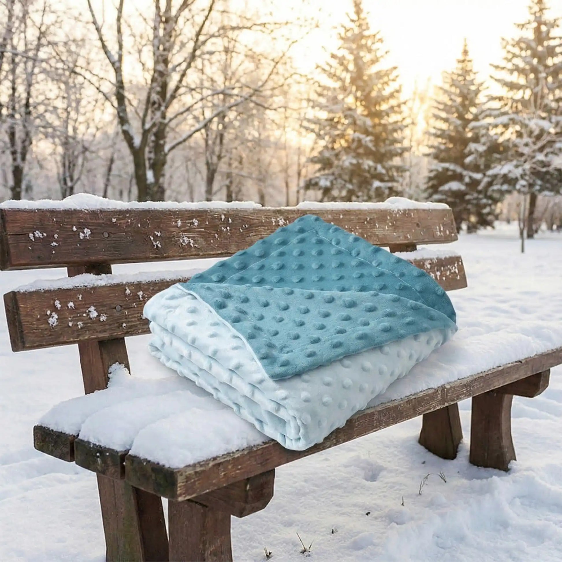 couverture bebe polaire bleu