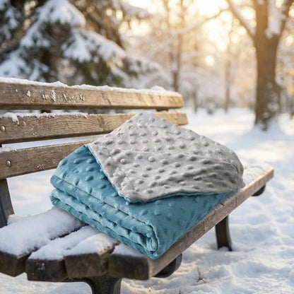 couverture bebe polaire gris