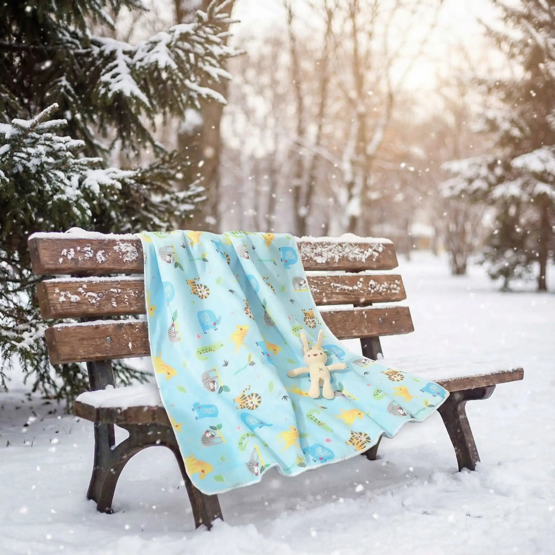 couverture bebe polaire lion