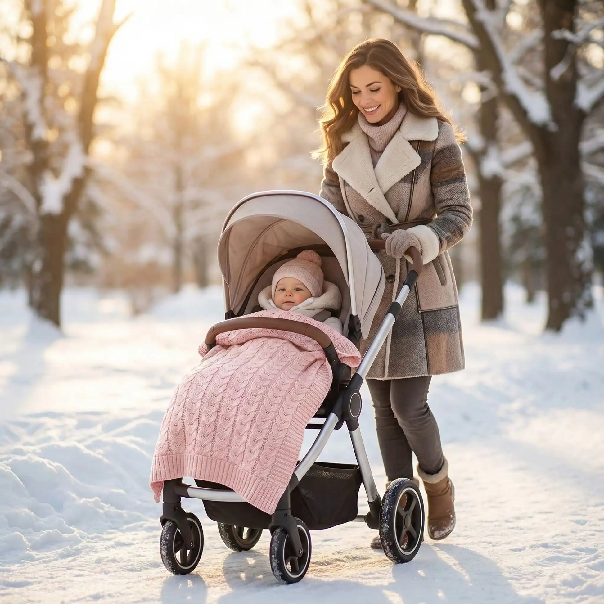 couverture bebe tricot promenade