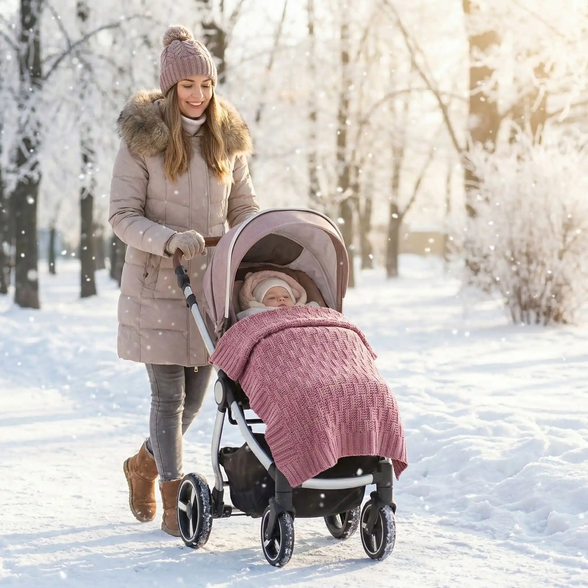 couverture bebe tricot promenade