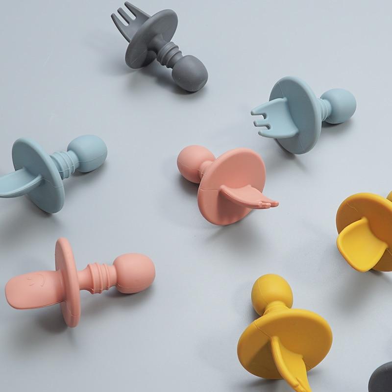 CuttieSpoon™ | Cuillère et fourchette pour bébé | Maman - Djimberry Bébé