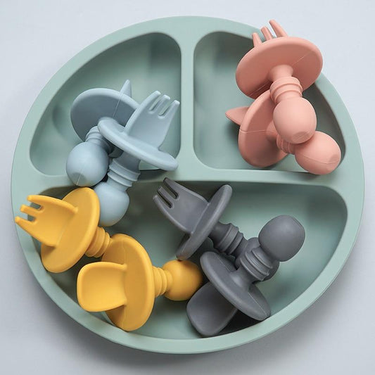 CuttieSpoon™ | Cuillère et fourchette pour bébé | Maman - Djimberry Bébé