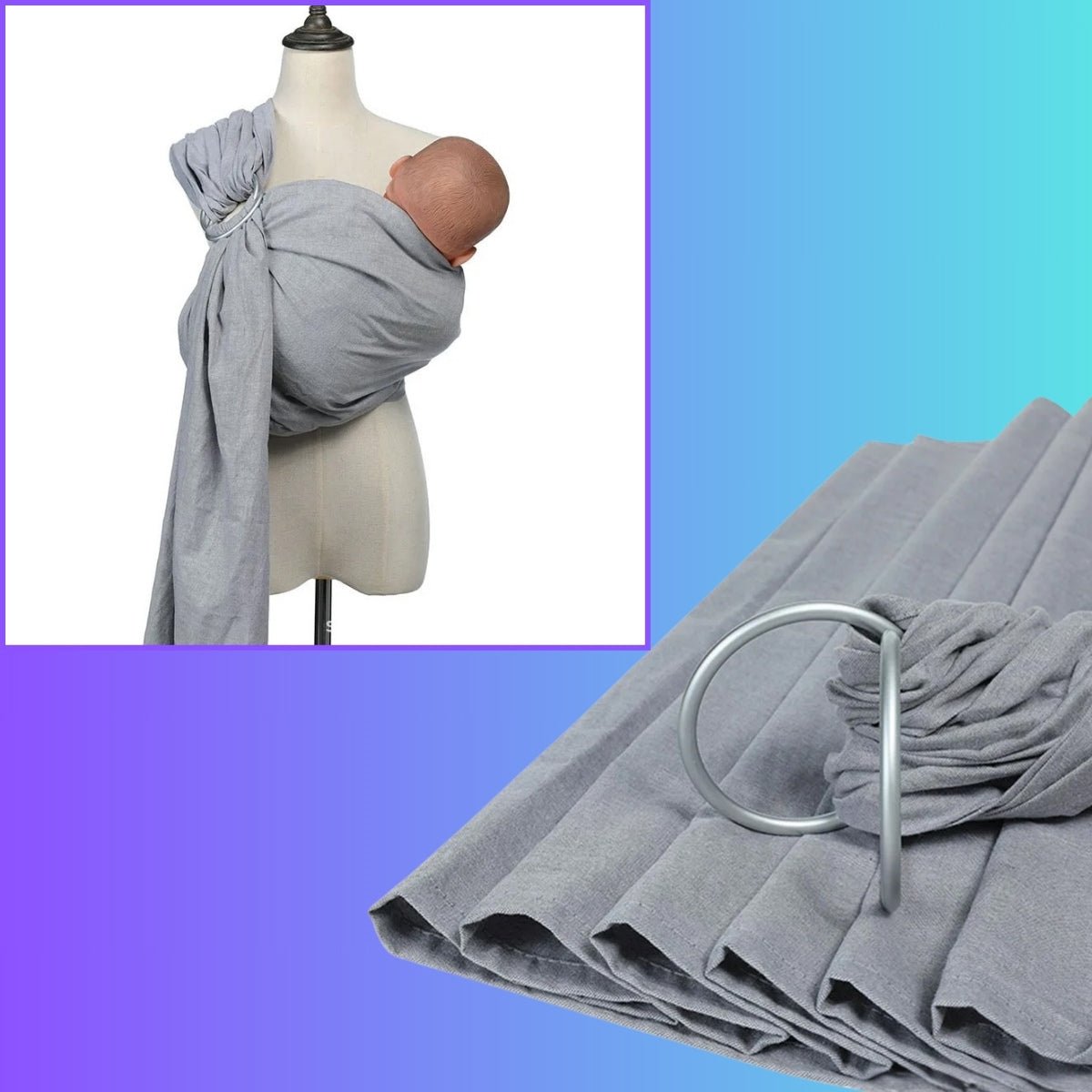 ECHARPE DE PORTAGE BEBE | ATTACHE PARFAITE - Djimberry Bébé