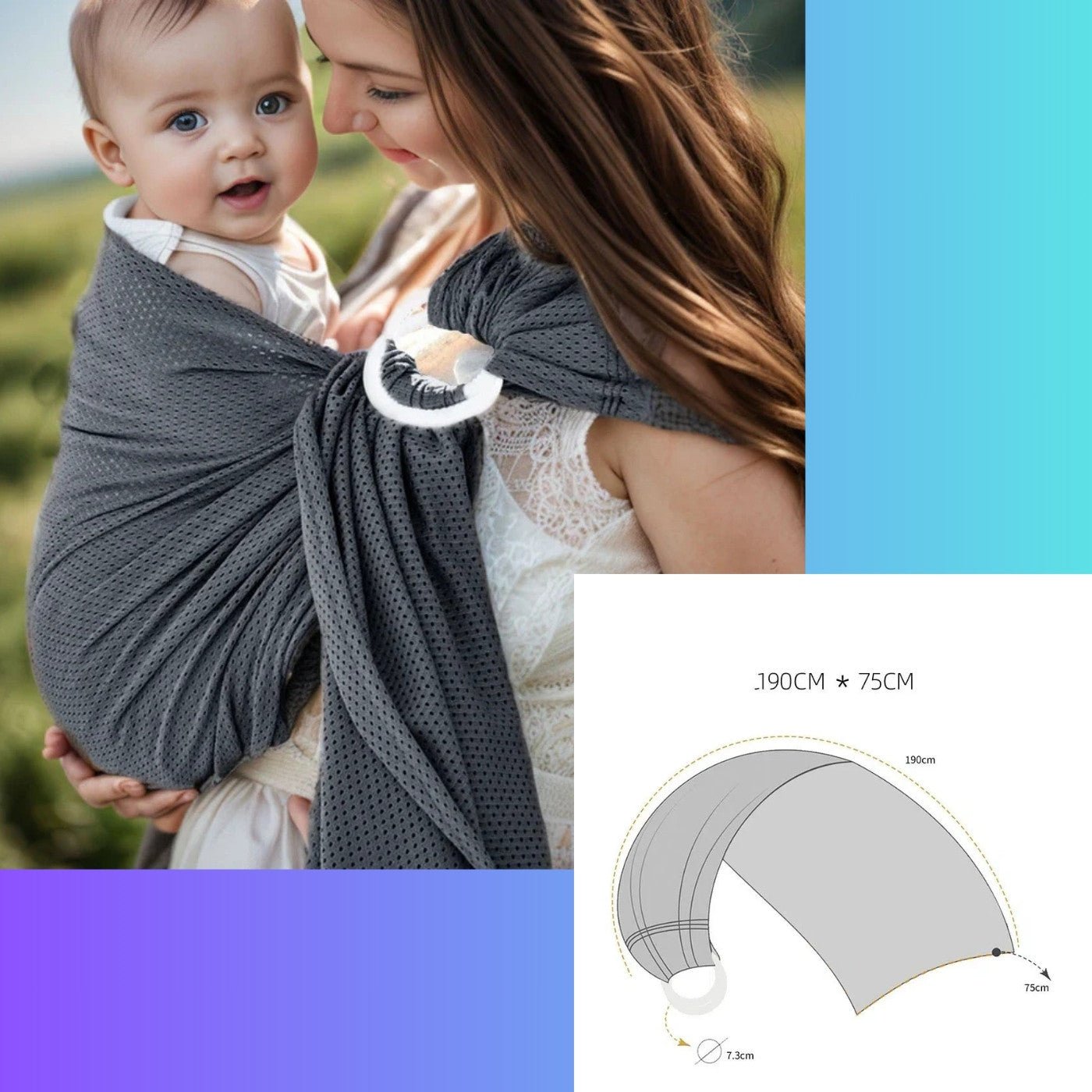 ECHARPE DE PORTAGE BEBE | COMPLICE ESSENTIEL - Djimberry Bébé